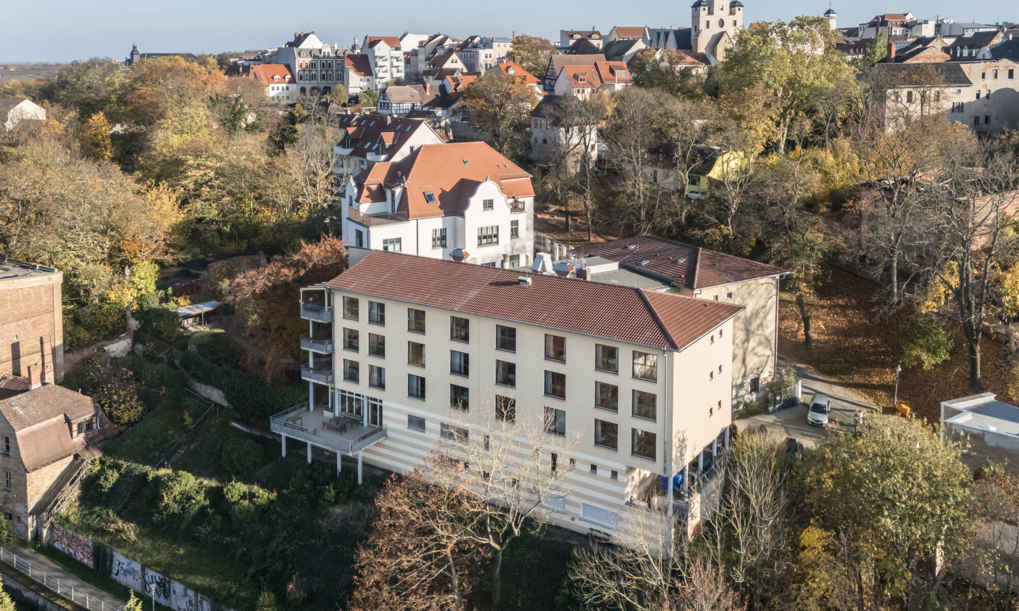 Marienstift Luftaufnahme, Zeitz